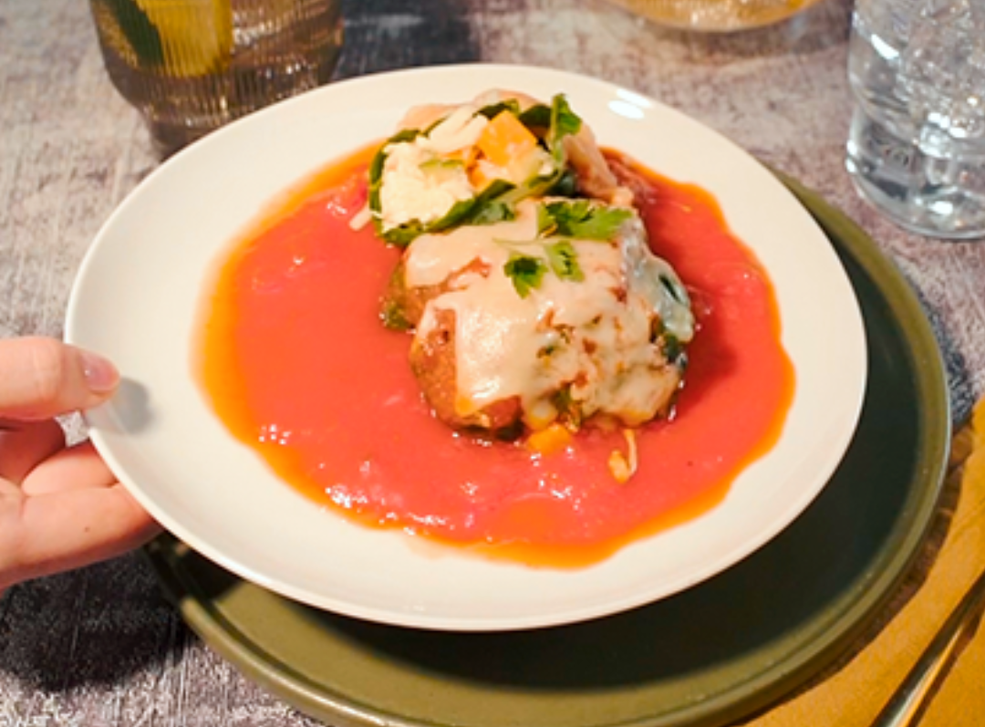 Acelgas Rellenas de Pollo