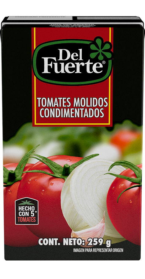 Tomates Molidos Condimentados Del Fuerte®| Con ajo y cebolla