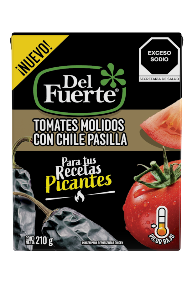 Salsa de Tomates Molidos con Chile Pasilla Del Fuerte®