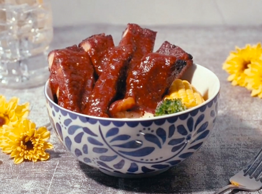 receta de costillas con puré de tomate y chile chipotle