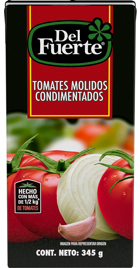 Tomates Molidos Condimentados Del Fuerte®| Con ajo y cebolla