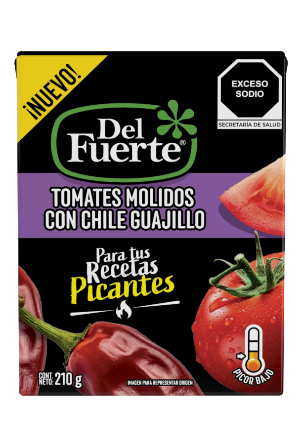 Salsa de Tomates Molidos con Chile Guajillo Del Fuerte®